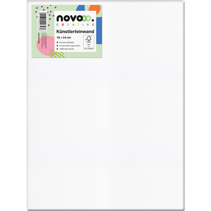 NOVOOO Creative Keilrahmen 18 x 24 cm weiß
