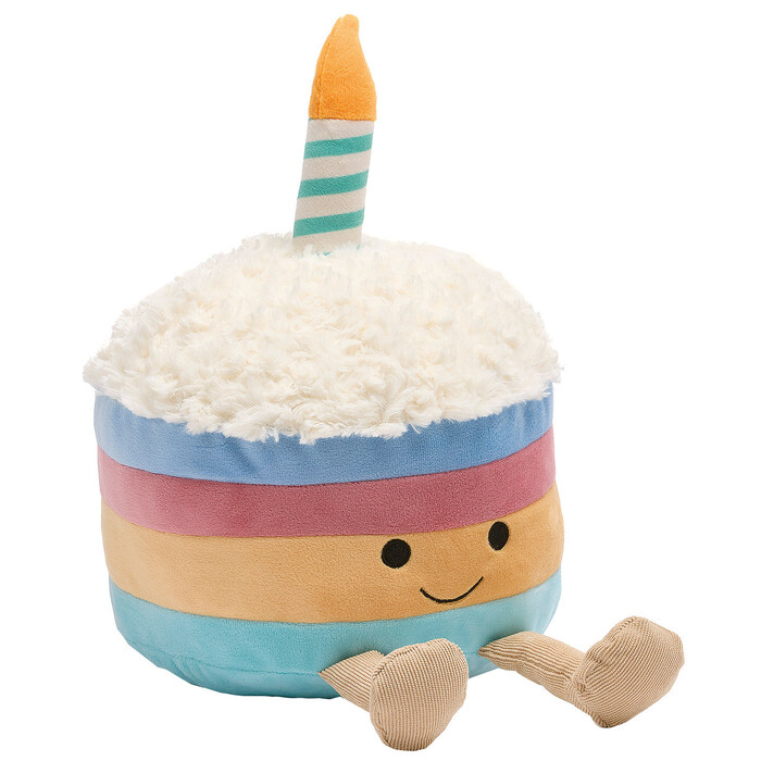 Plüschfigur Torte 32 cm bunt