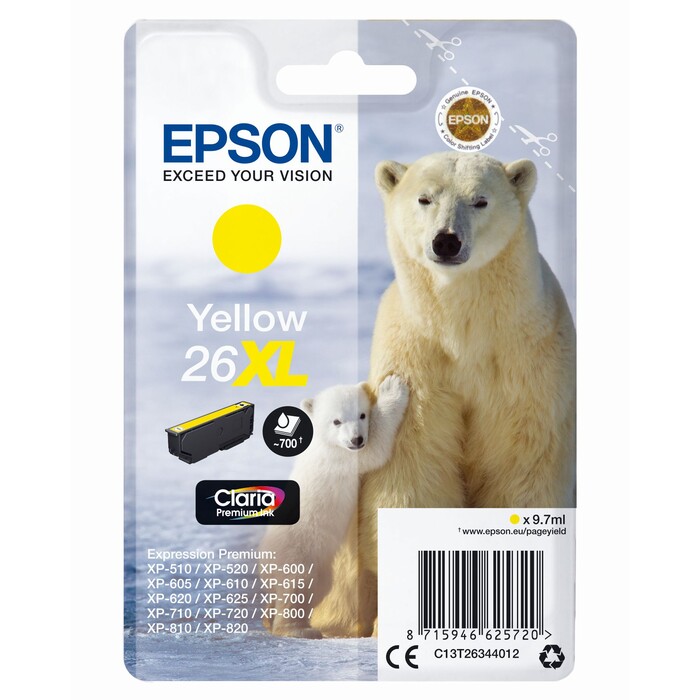 Epson Claria Premium Ink Nr.26XL yell.