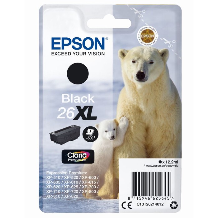 Epson Claria Premium Ink Nr.26XL black