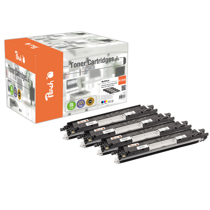 Toner Peach HP Nr. 130A Multipack BK/C/M/Y 1x 1,3K 3x 1K PT438
