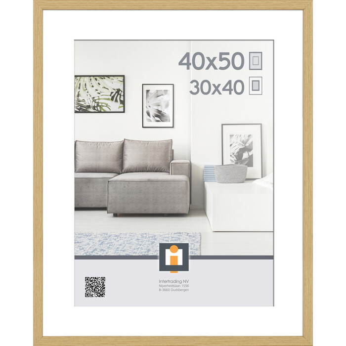 INTERTRADING Bilderrahmen Madrid Natur 40 x 50 cm natur