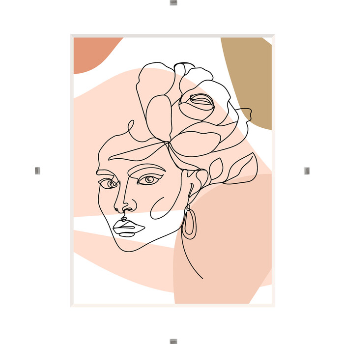 Rahmenloser Bilderhalter 24 x 30 cm transparent