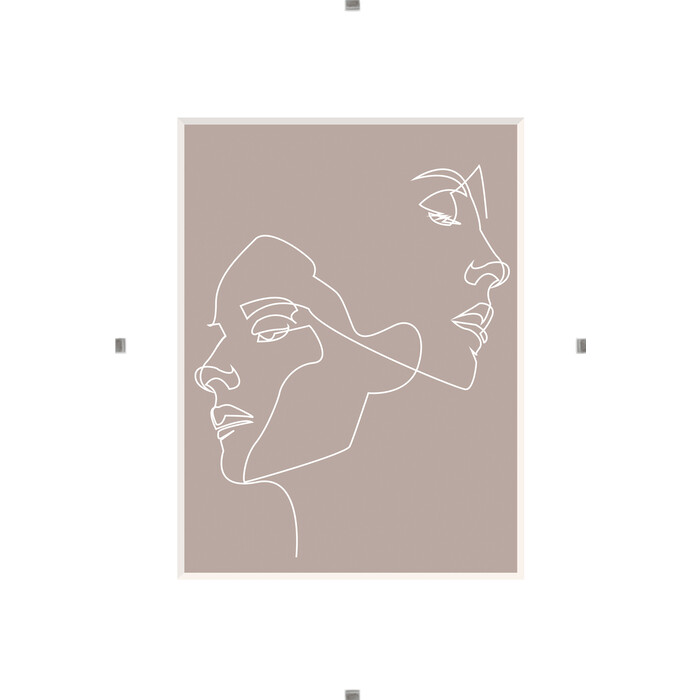 Rahmenloser Bilderhalter 18 x 24 cm transparent