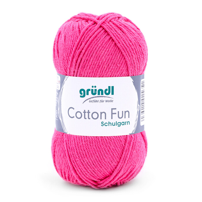 GRÜNDL Garn Cotton Fun 50g fuchsia