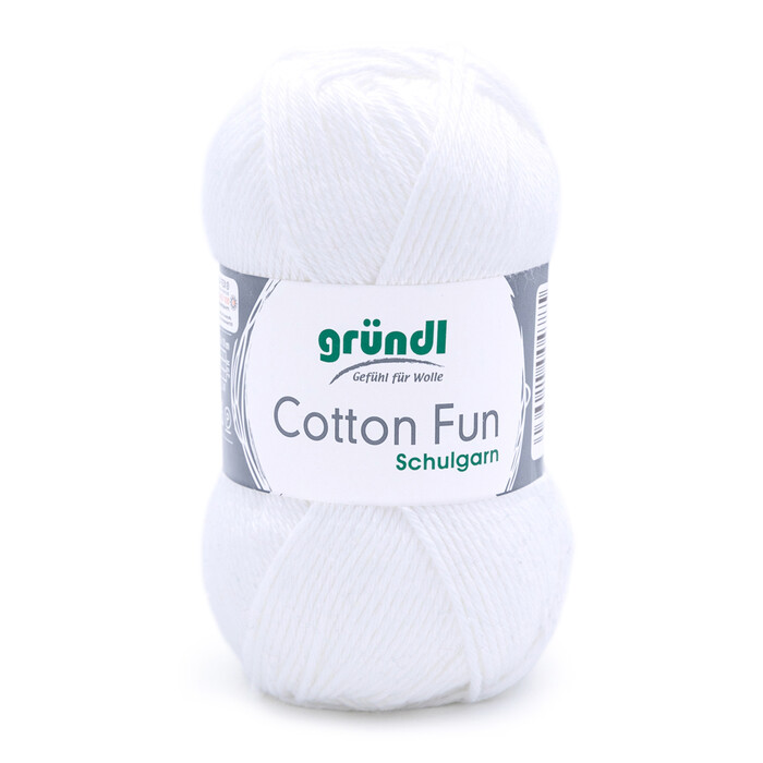 GRÜNDL Garn Cotton Fun 50g weiß