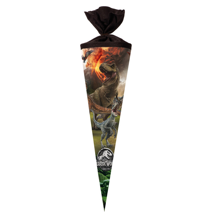 Schultüte Jurassic World mit Filzverschluss 70 cm bunt