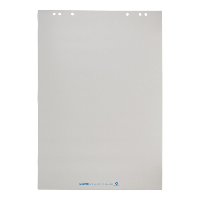 LANDRÉ Flipchartblock blanko 65 x 98 cm 5 Stück mit je 20 Blatt weiß