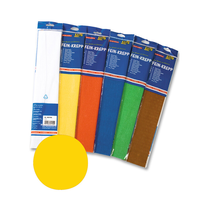FOLIA Fein-Krepp 50 x 250 cm gelb