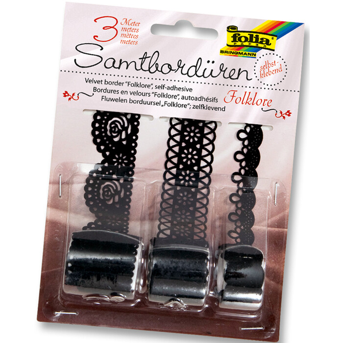 FOLIA Samtbordüren Folklore 3 Rollen selbstklebend