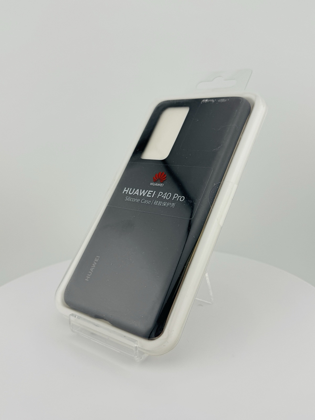 Original Huawei P40 Pro Silikon Case Cover Schutzhülle Handyhülle Schwarz