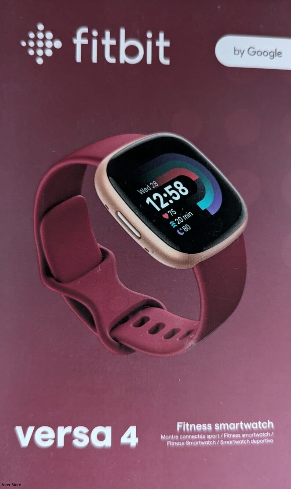 Google Fitbit Versa 4–Smartwatch Fitness-Tracker mit integriertem GPS NEU & OVP