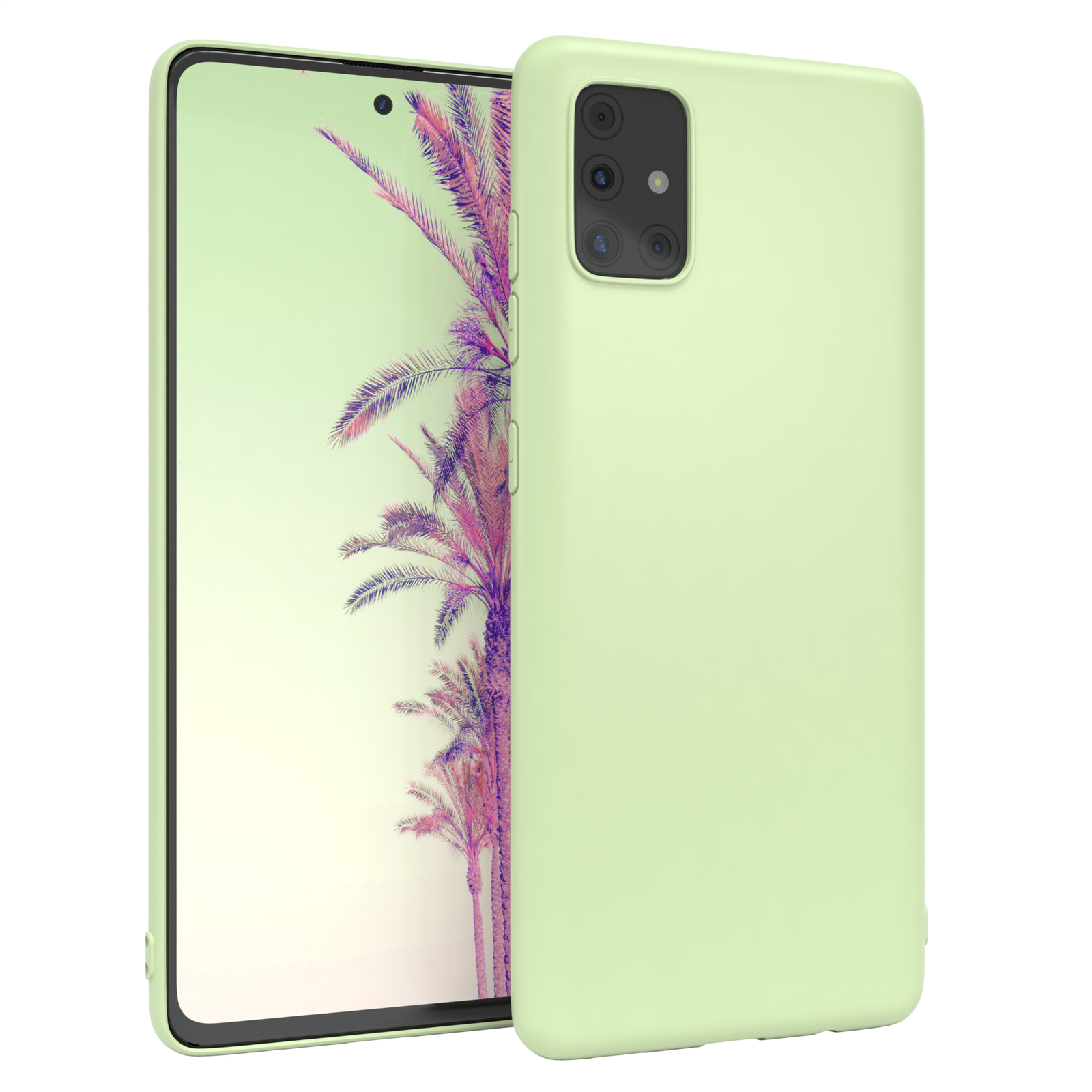 Für Samsung Galaxy A51 Schutzhülle TPU Backcover Tasche Slim Etui Soft Matt Grün
