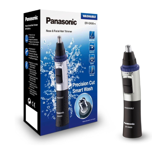 Panasonic Nasen- und Gesichtshaar Trimmer Wet/Dry ER-GN-30K Batteriebetrieb