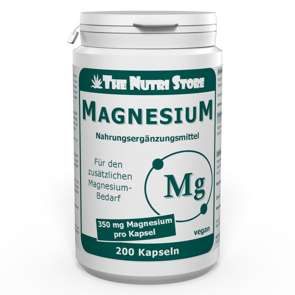 Magnesium 350 mg vegane Kapseln 200 Stk. - PZN: 03430497