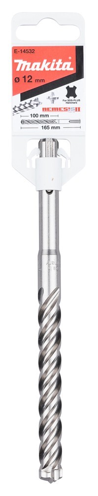Makita Hammerbohrer Ø 12,0 mm • Länge 165 mm • SDS-PLUS # E-14532