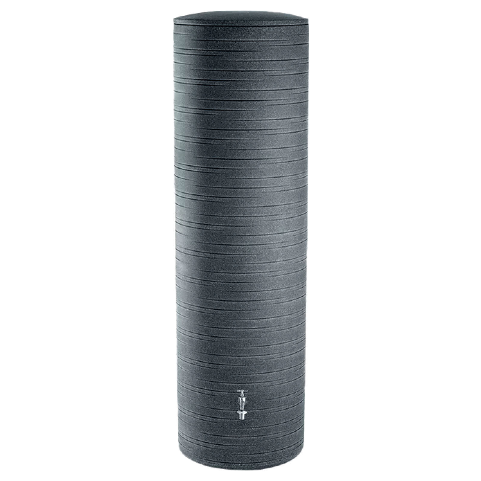 Regentonne 500l Novara black granit moderne Regensäule mit Deckel kindersicher