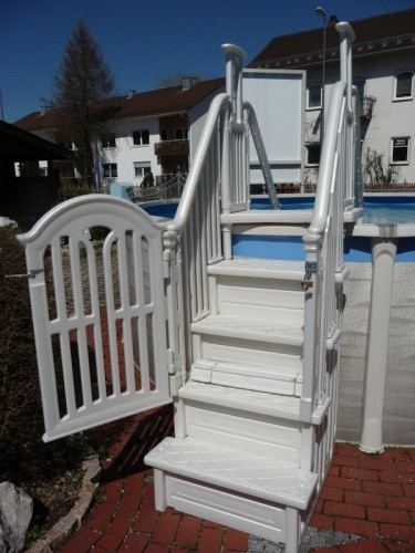 Kunststoffeinstieg Easy-Step 4x4 safety Poolleiter Schwimmbadtreppe Pooltreppe