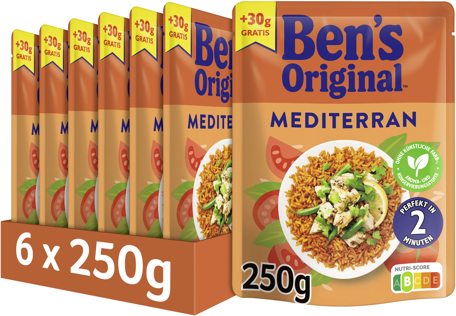 BEN'S ORIGINAL™ Express Mediterran 6x250g Promotion