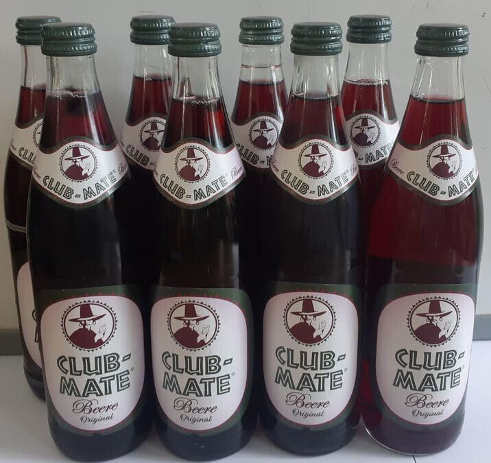 Club-Mate Beere Original 8 Flaschen je 0,5l inkl. Mehrweg Pfand