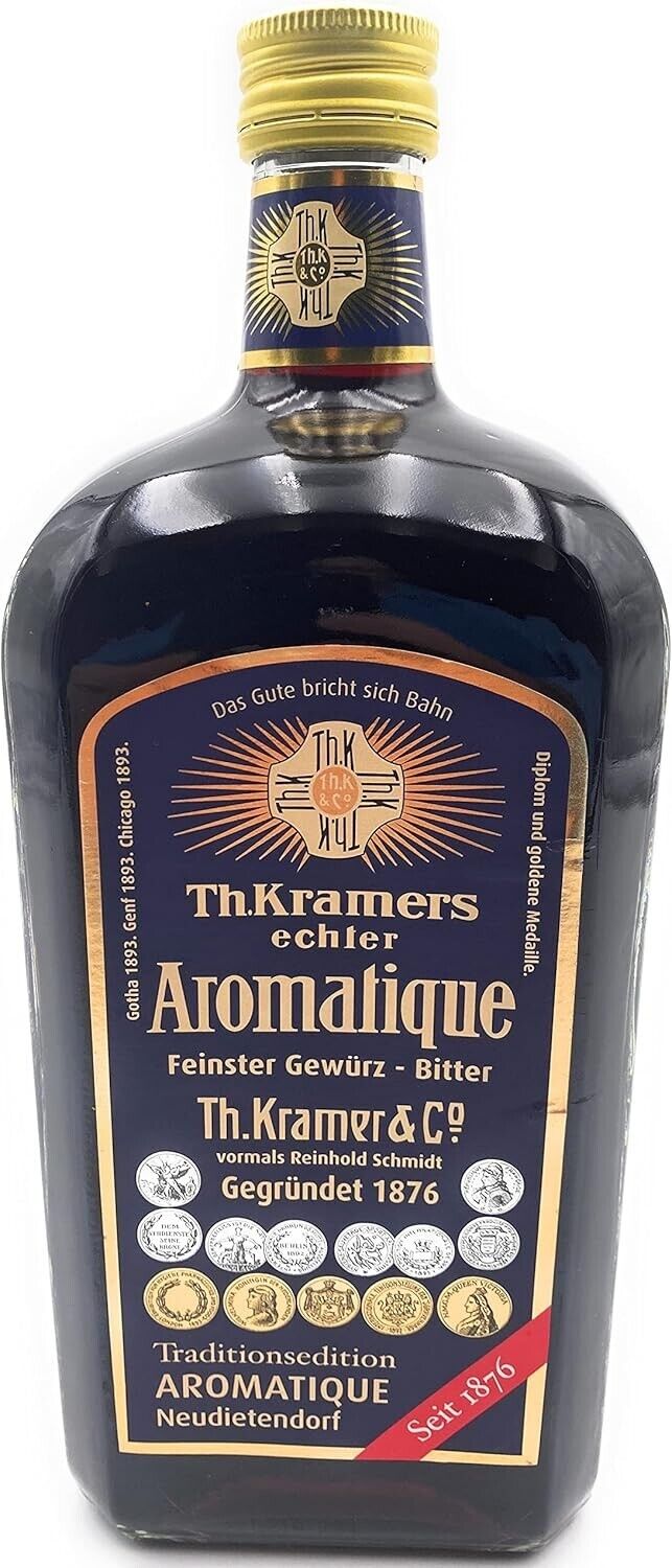 Aromatique Gewürzbitter aus Thüringen 40% vol 1 Liter "Aro aus DDR" Kräuterlikör