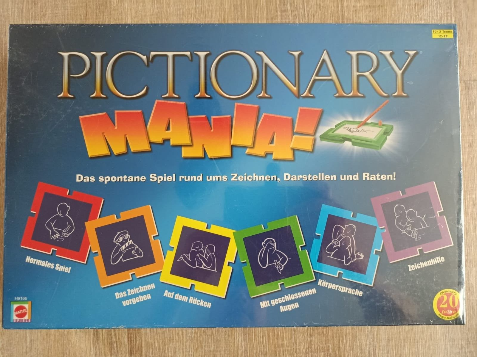 Pictionary Mania! Mattel Brettspiel Zeichnen Darstellen Raten NEU