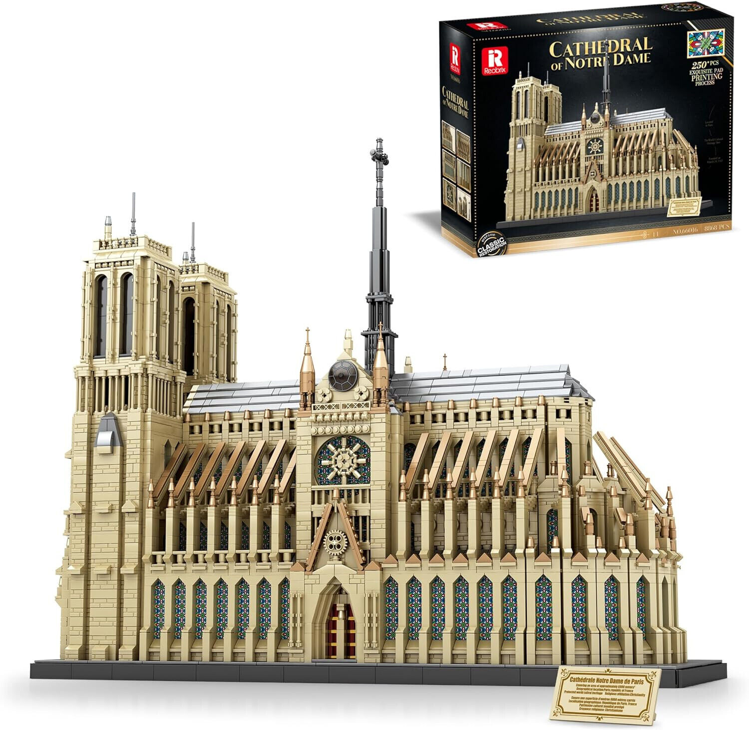 REOBRIX 66016 | Notre Dame Kathedrale 8.868 Klemmbausteine Bauset NEU & OVP