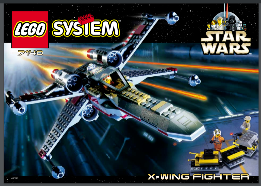 LEGO Star Wars: X-Wing Fighter (7140) versiegelt neu im Karton vollständig 1999