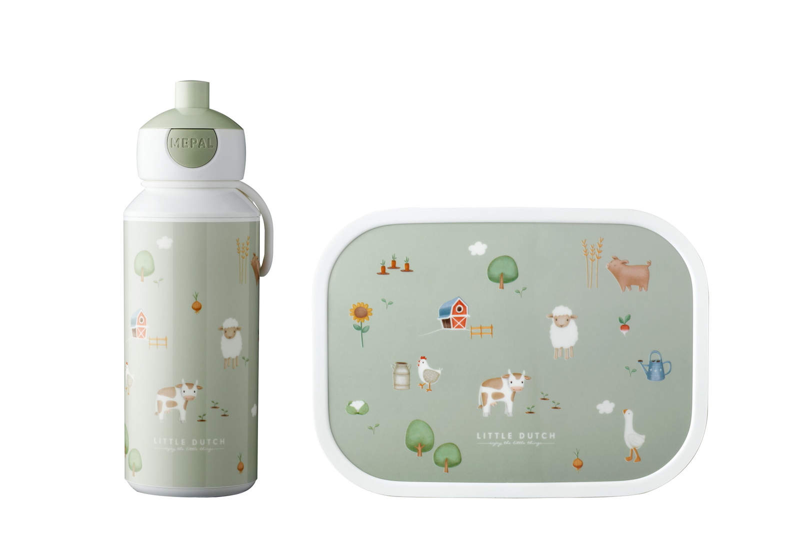 Mepal | Campus Set | Pop-up Flasche & Lunchbox | BPA-frei | spülmaschinenfest |