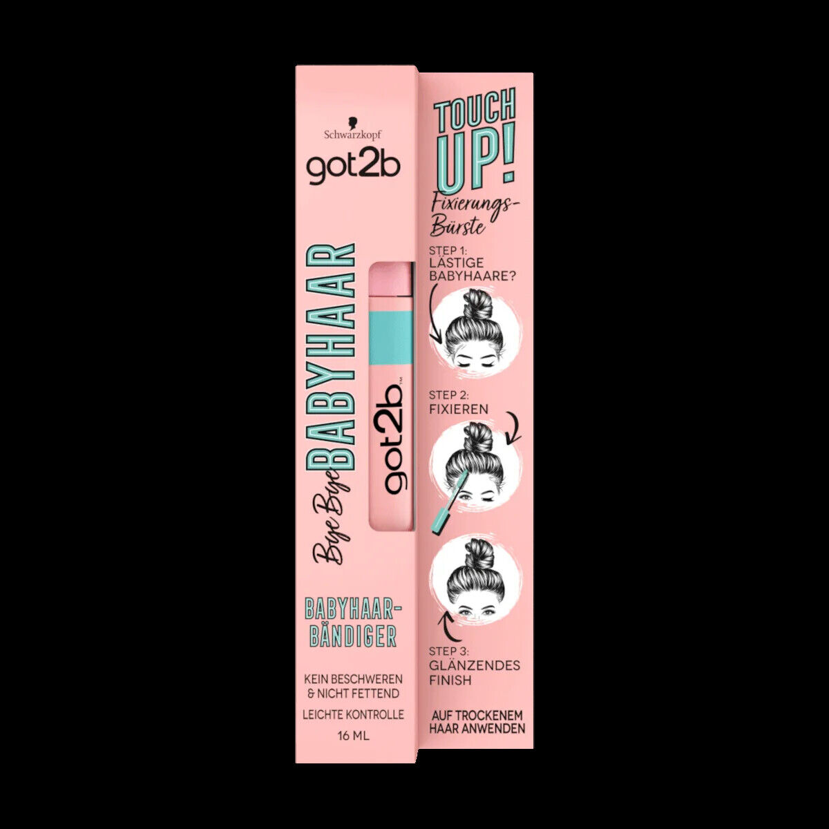Schwarzkopf got2b Fixierungsbürste Bye Bye Babyhaar Touch Up, 16 ml