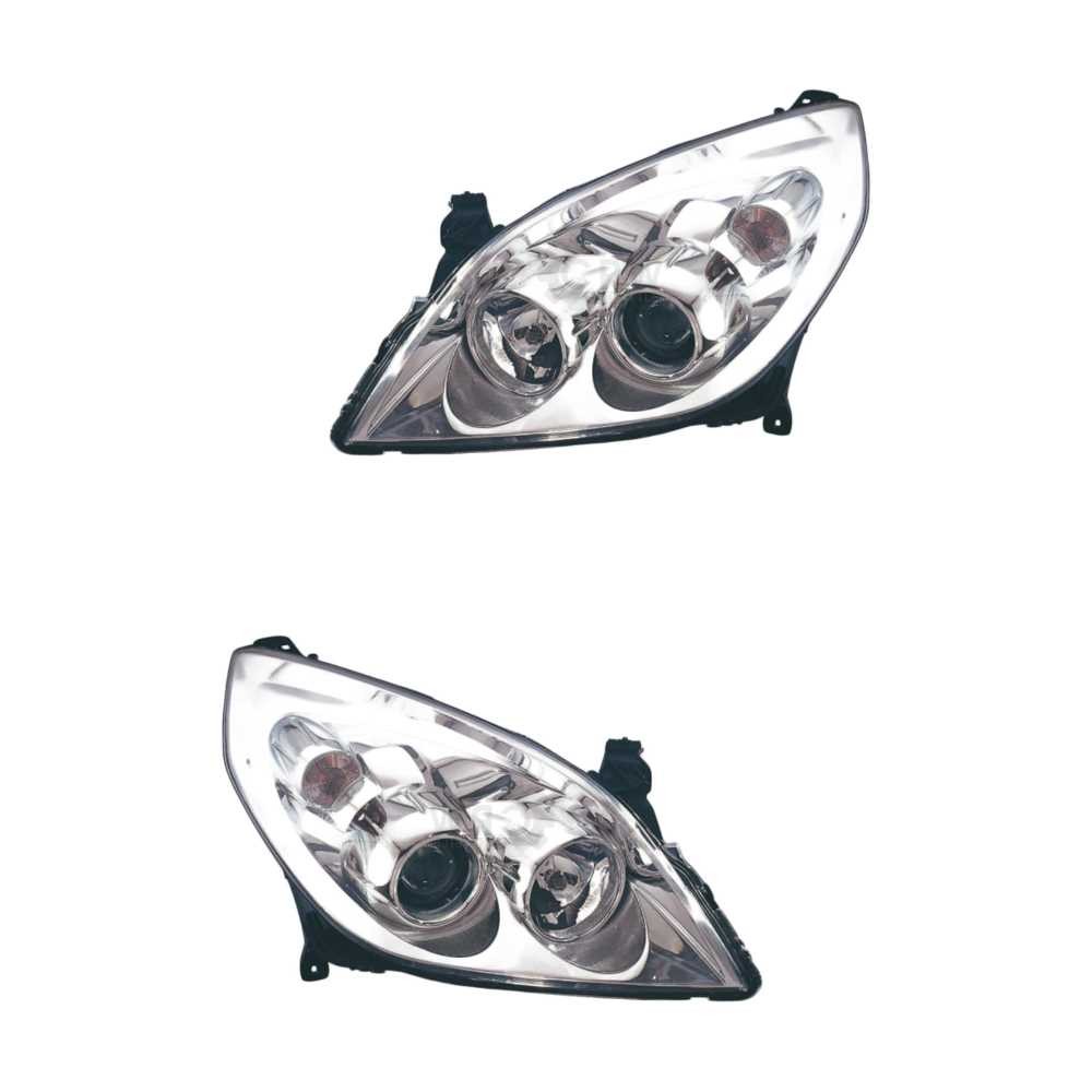Halogen Scheinwerfer Set links & rechts H1 chrom für Opel Vectra C Caravan CC