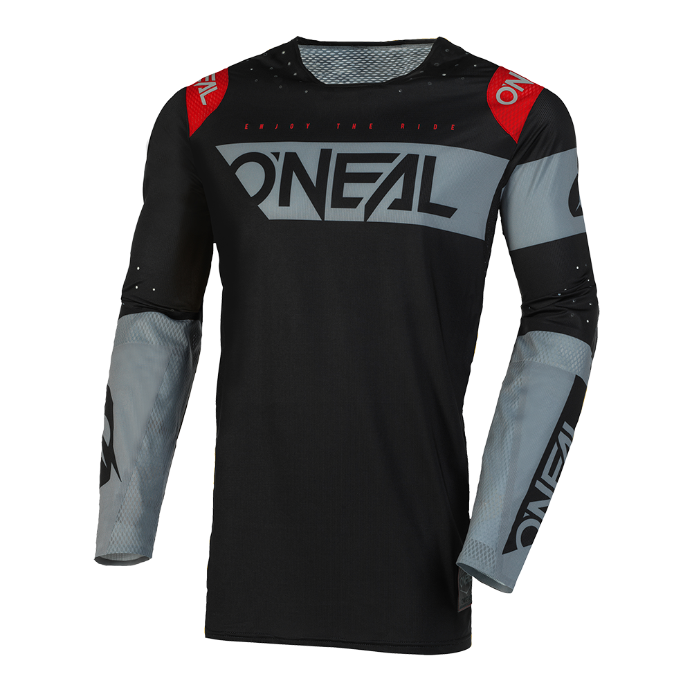 Motocross Trikot - Jersey O'NEAL PRODIGY FIVE TWO V.23 - SCHWARZ/GRAU - XXL