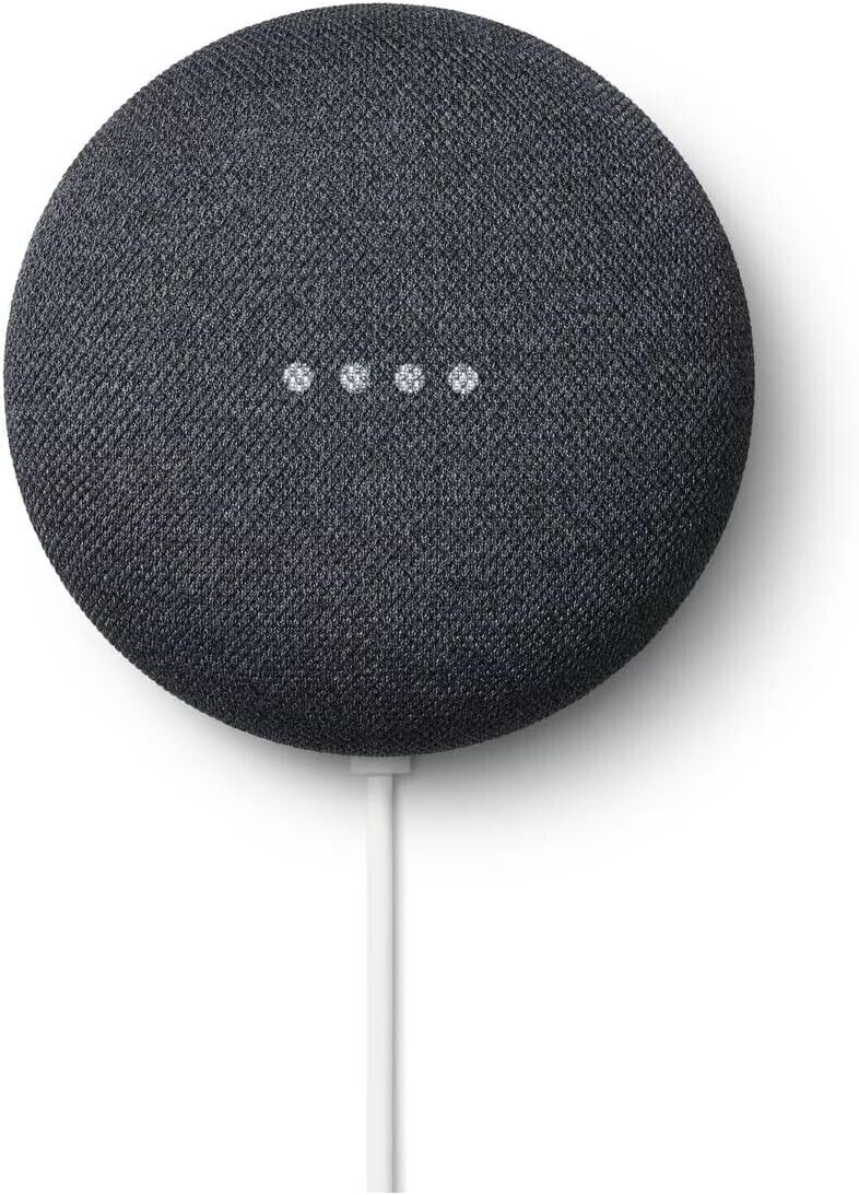 Google Nest Mini 2. Genaration - Sprachassistent Smart Home - Anthrazit - NEU