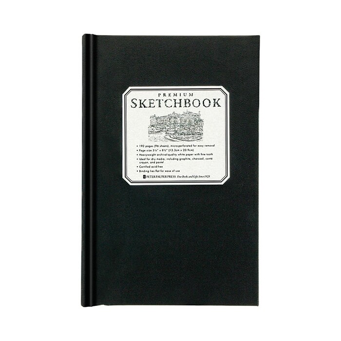 Skizzenbuch - Premium, A5, 96 Blatt, schwarz