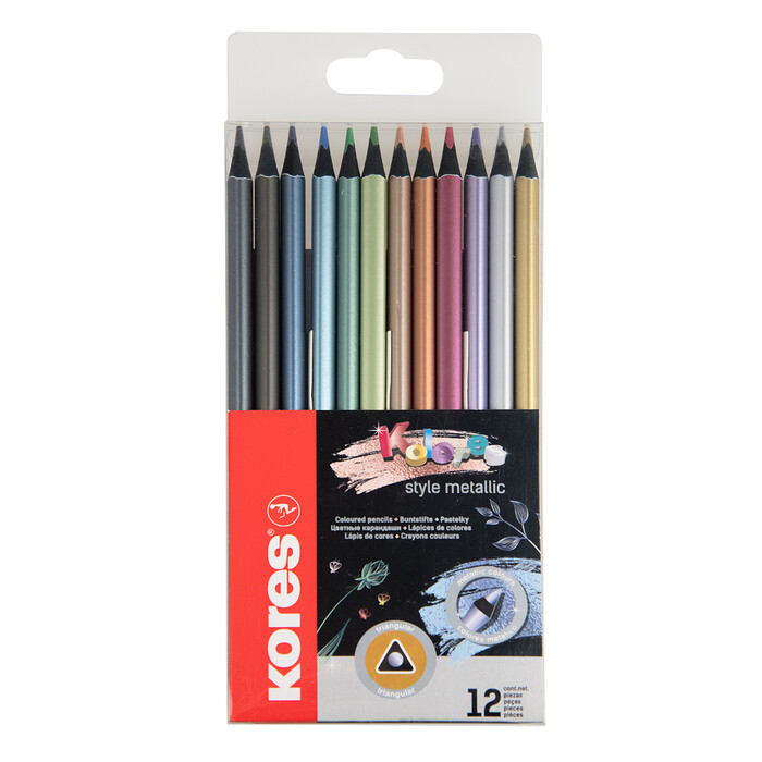 KORES Kolores Style Buntstifte 12er Metallic