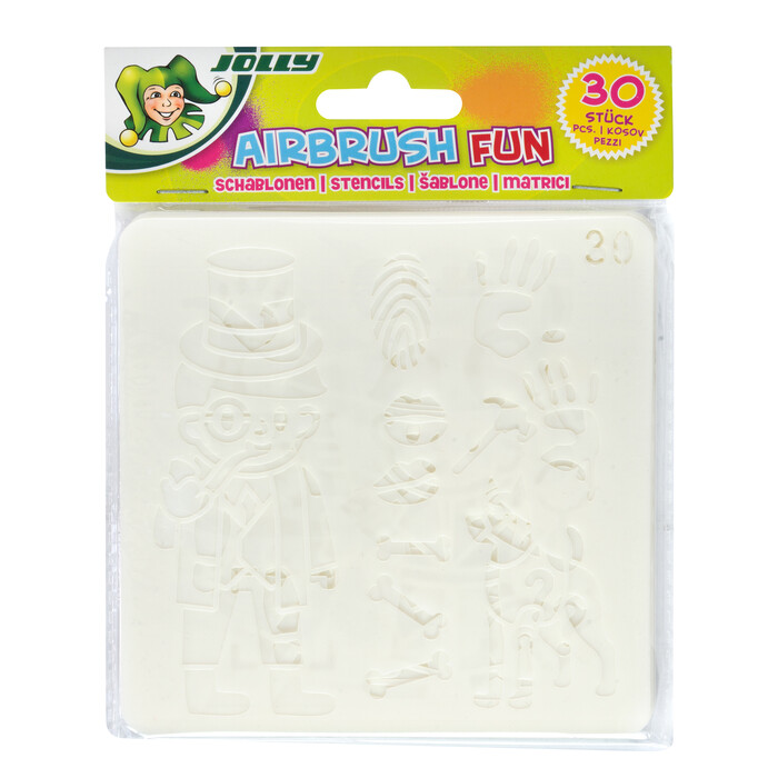 JOLLY Airbrush Fun Schablonen 13x13 cm 30 Teile