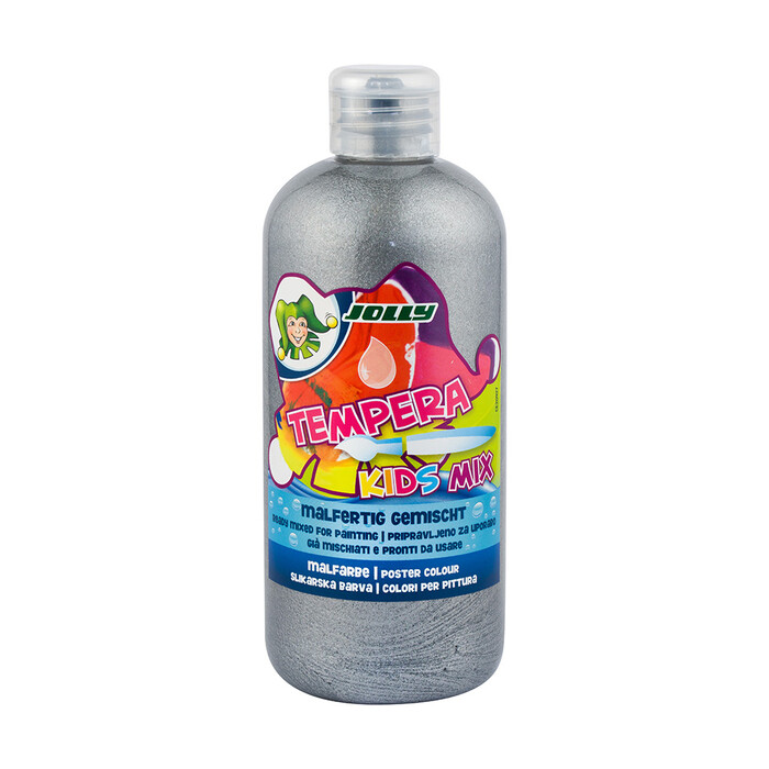 JOLLY Tempera Flüssige Malfarbe 500 ml silber