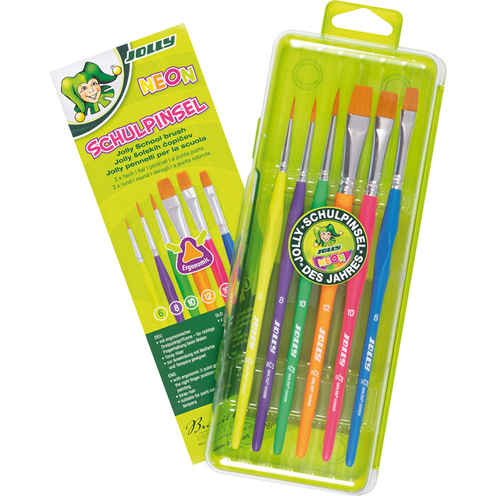 JOLLY Dreikant-Pinsel-Set 6 Stück mehrere Farben