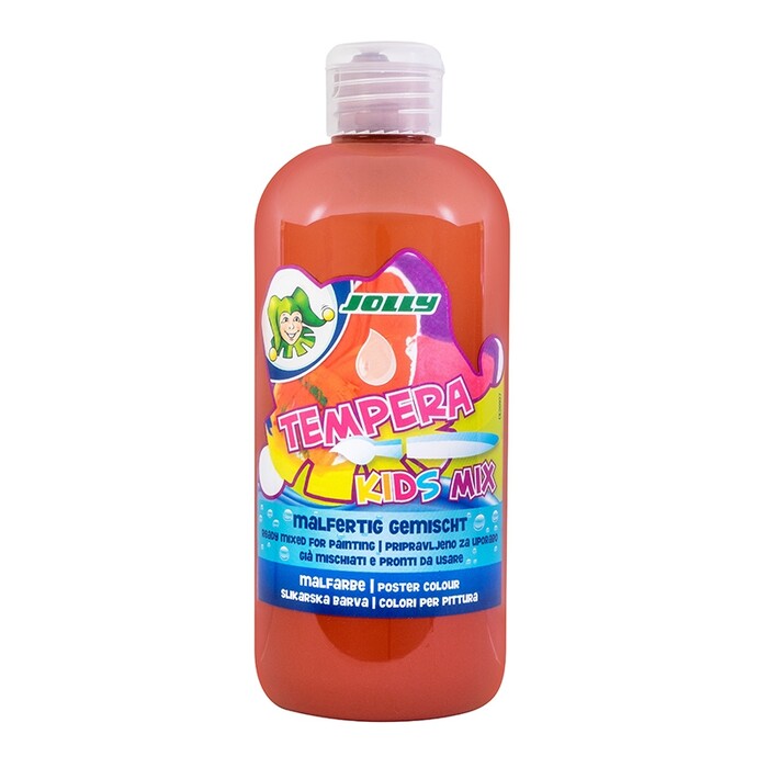 Jolly Malfarbe - Tempera Kids, 0.5l, mittelbraun