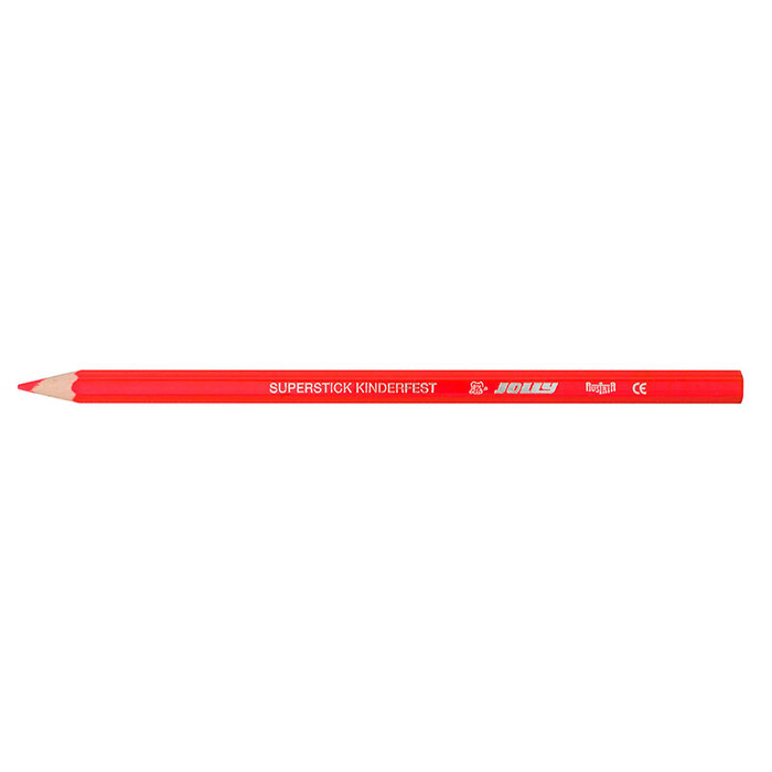 JOLLY Buntstift Superstick Classic kinderfest 1 Stück neon-rot