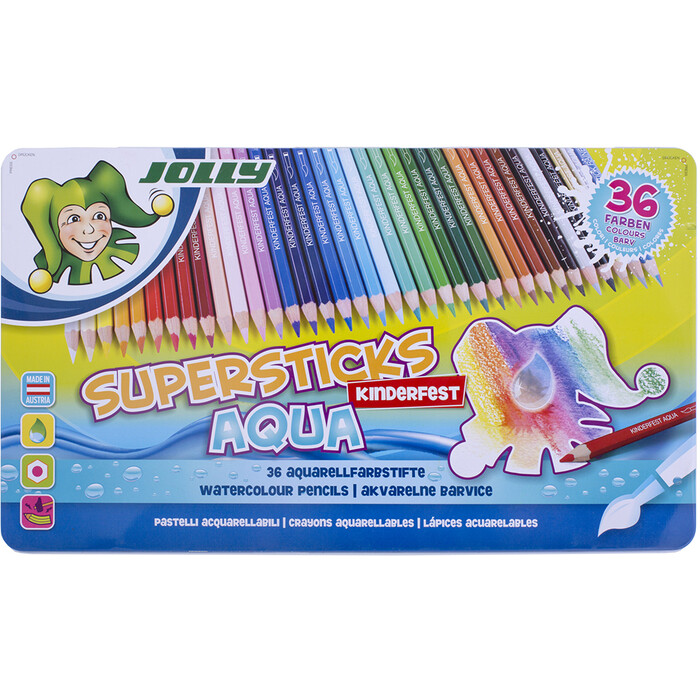 Jolly Buntstifte - Supersticks Aqua, kinderfest, 36er