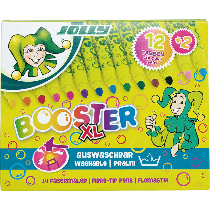 JOLLY Fasermaler Booster XL 14 Stück mehrere Farben