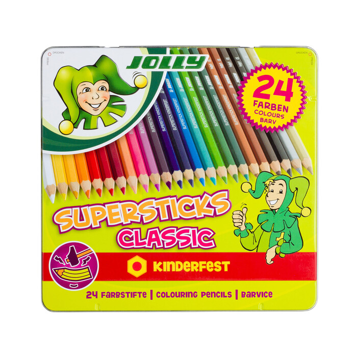JOLLY Buntstifte Supersticks Classic kinderfest 24er mehrfarbig