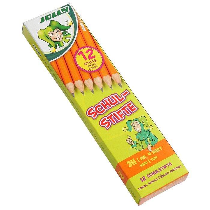 Jolly Schulstifte Nr. 4, 3H (hart), 12 Stück