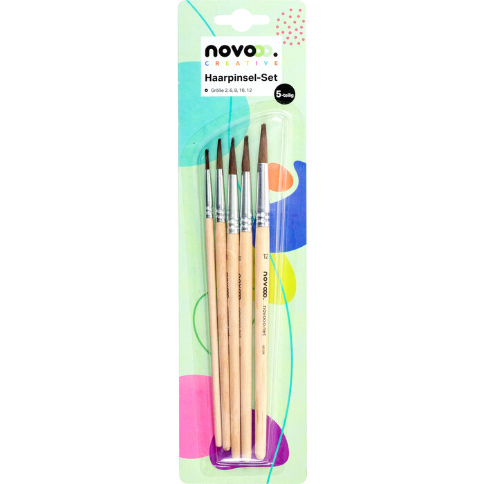 NOVOOO Creative Haarpinsel-Set 5-teilig