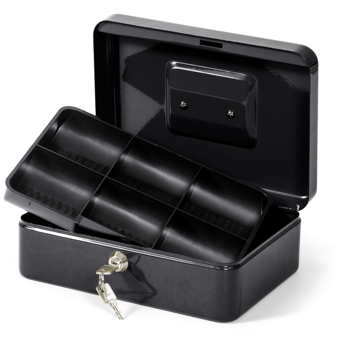 NOVOOO Basic Geldkassette 25 x 18 x 9 cm schwarz