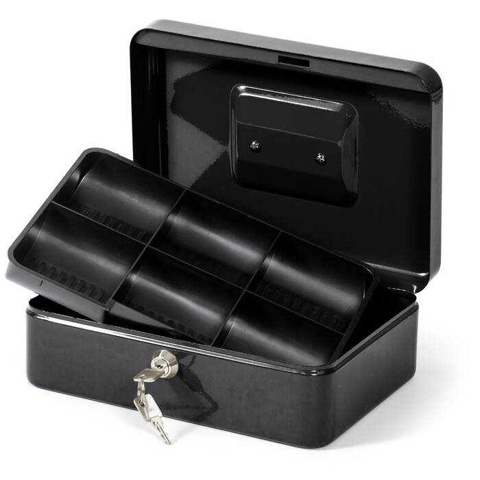 NOVOOO Basic Geldkassette 20 x 16 x 9 cm schwarz