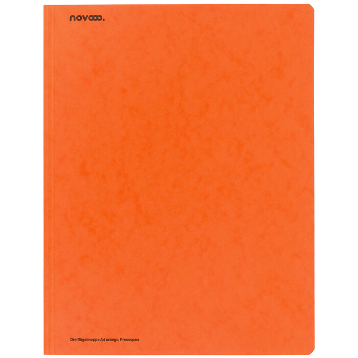 NOVOOO Dreiflügelmappe A4 Pressspan orange