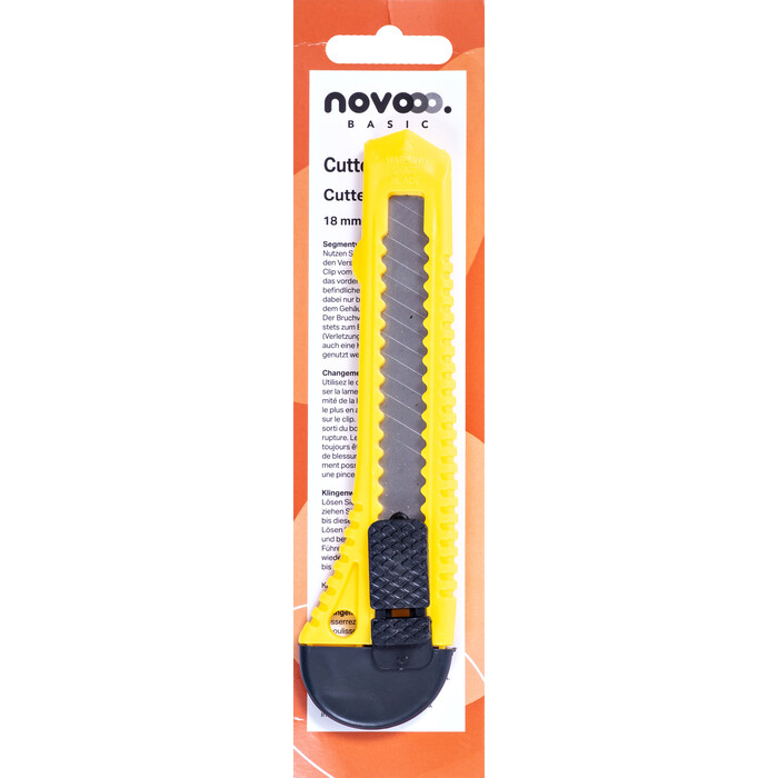 NOVOOO Basic Cuttermesser groß 18 mm farblich sortiert