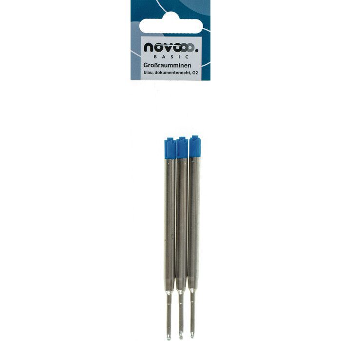 NOVOOO Basic Großraumminen-Set G2 3 Stück blau